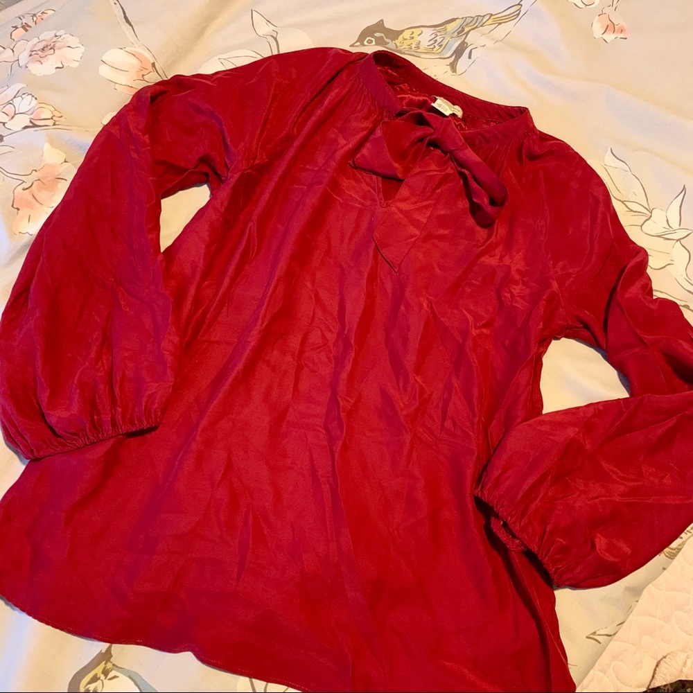 Lucky Brand Silk Blouse NWOT